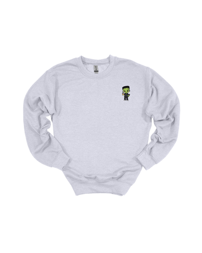 Halloween Special Cute  Frankenstein Crewneck Sweatshirt Unisex