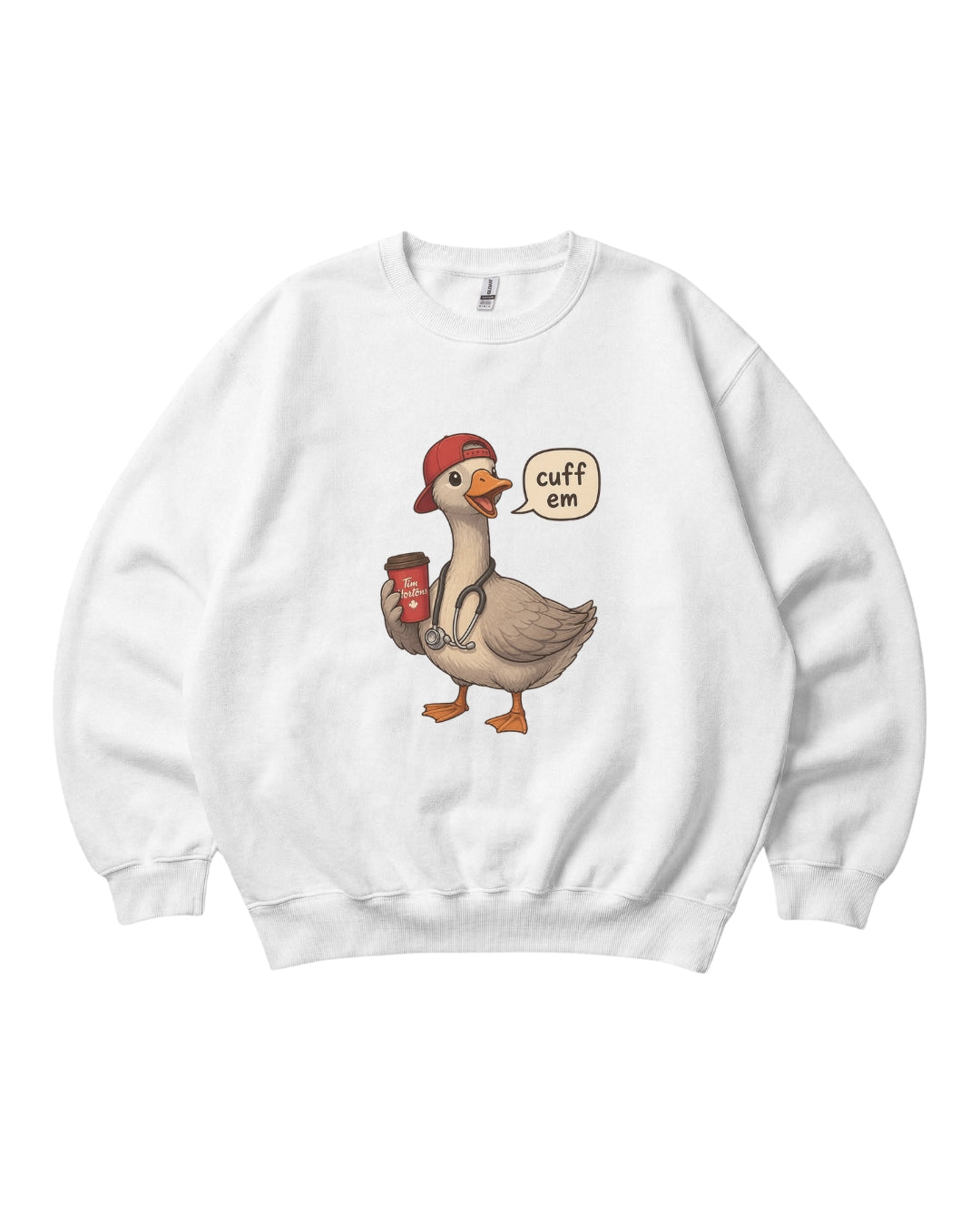 Nurse Goose Cuff Em Crewneck Sweatshirt Unisex Sublimation