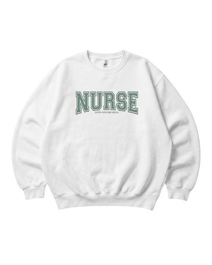 Nurse Love Inspire Heal Crewneck Sweatshirt Unisex