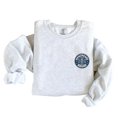 Healthcare Squad Left Chest Design Crewneck Sweatshirt Unisex