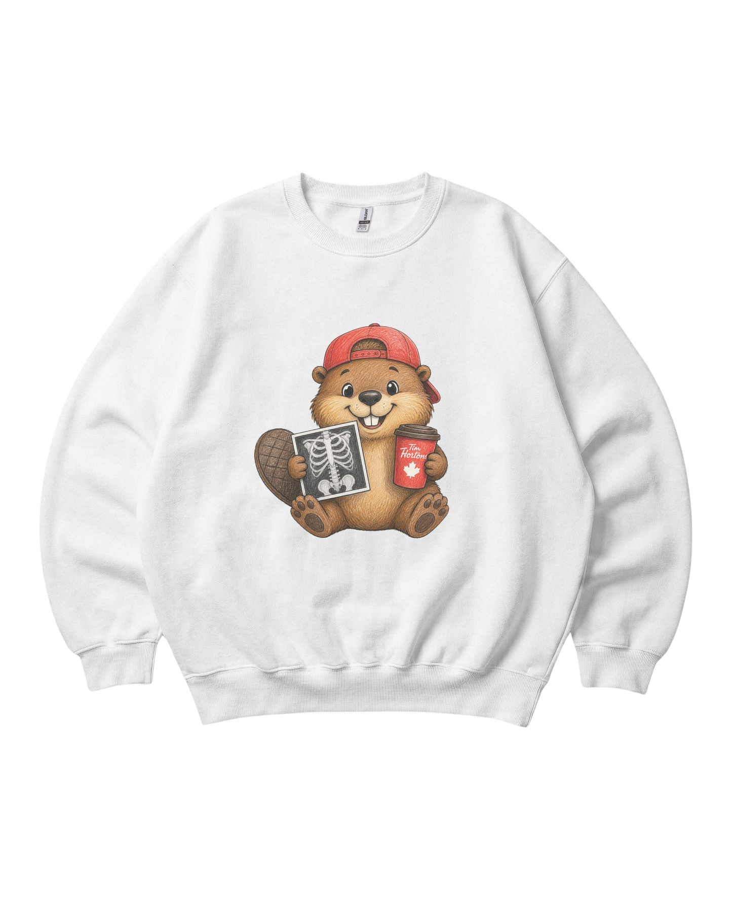 Radiology Beaver Crewneck Sweatshirt Unisex Sublimation