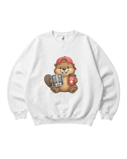 Radiology Beaver Crewneck Sweatshirt Unisex Sublimation