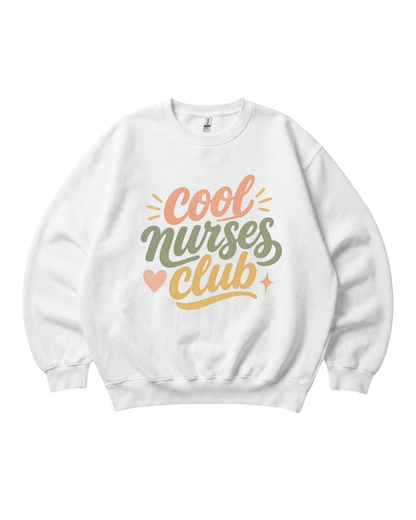 Retro Cool Nurses Club Crewneck Sweatshirt Unisex Sublimation