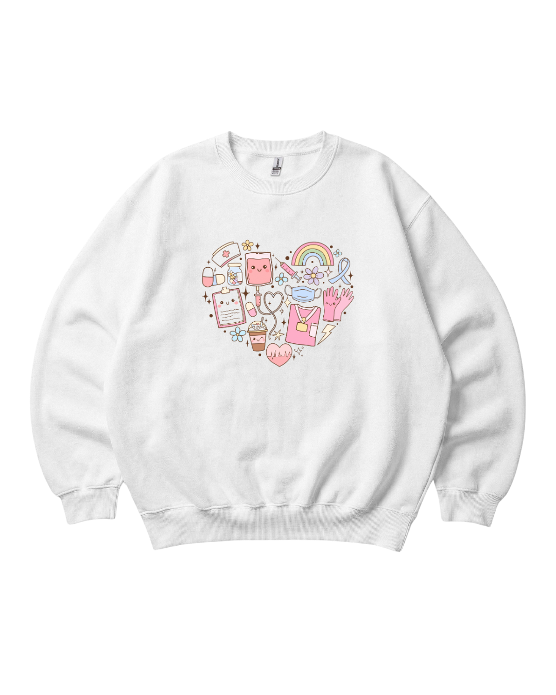 Healthcare Heart Crewneck Sweatshirt