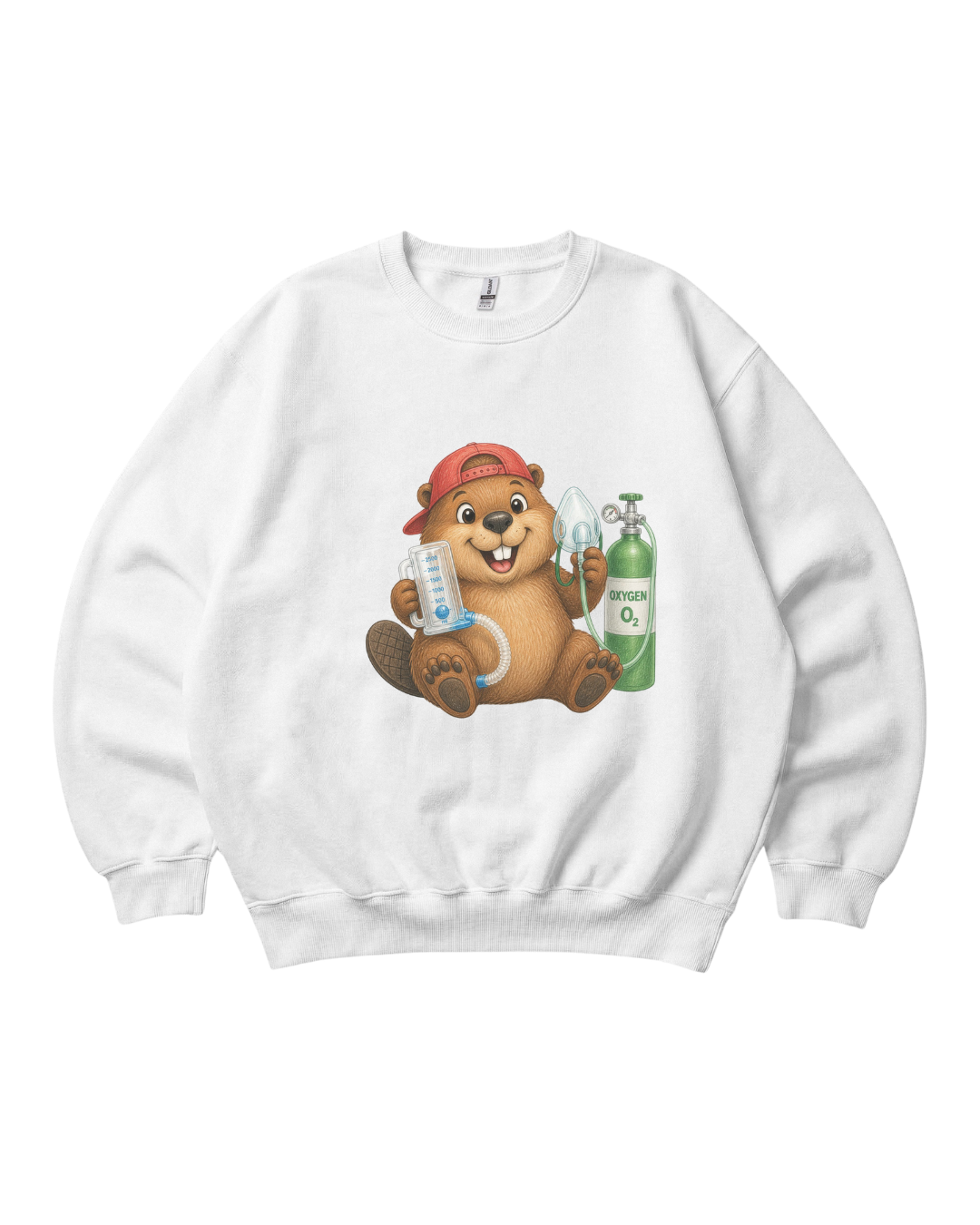 Respiratory Therapist Beaver Crewneck Sweatshirt Unisex Sublimation