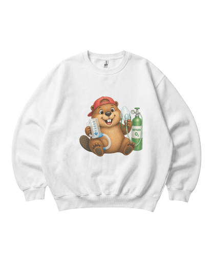 Respiratory Therapist Beaver Crewneck Sweatshirt Unisex Sublimation