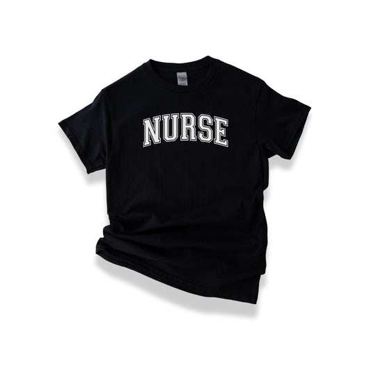 College Font "Nurse" Design Unisex T-shirt