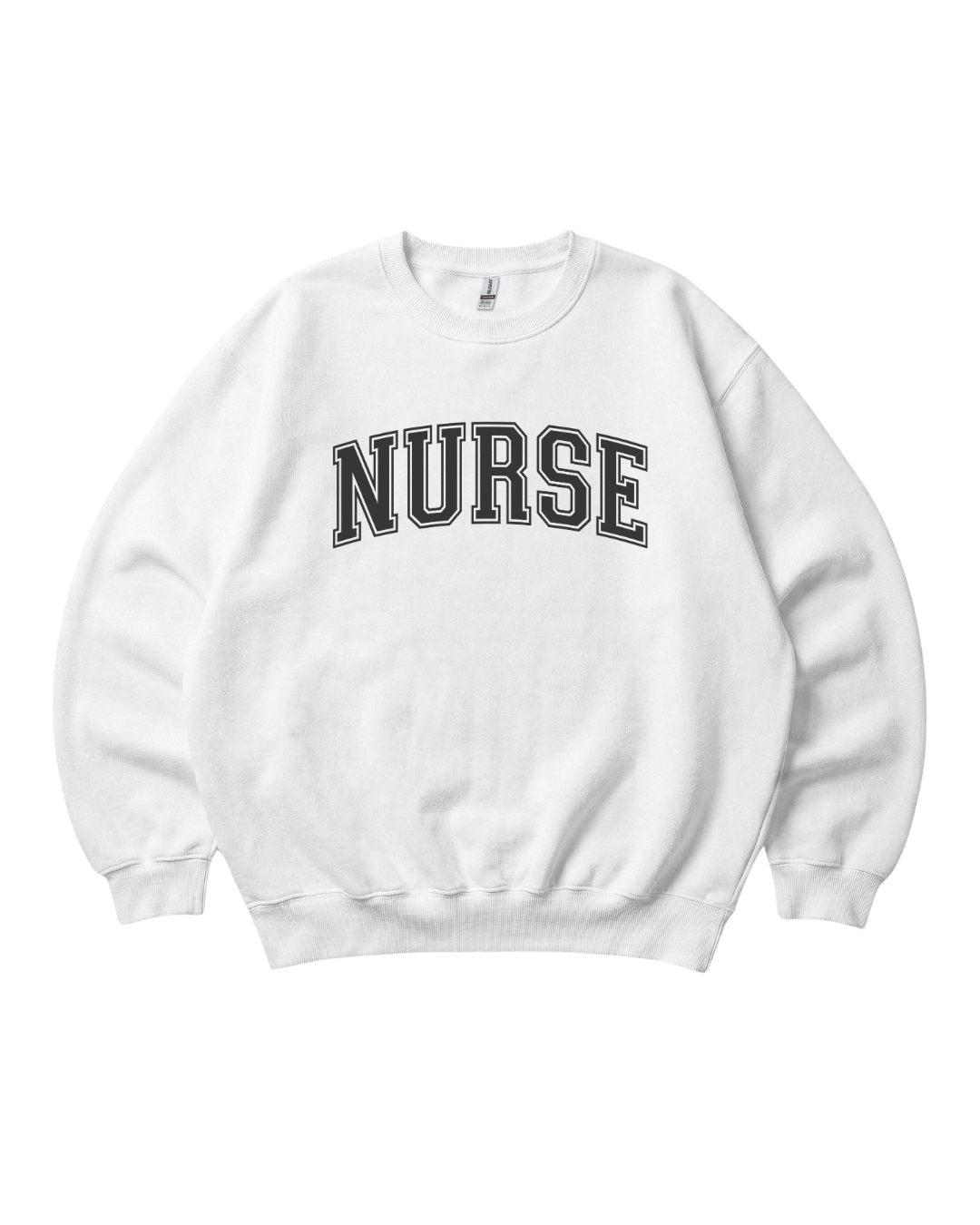 Nurse College Font Crewneck Sweatshirt Unisex