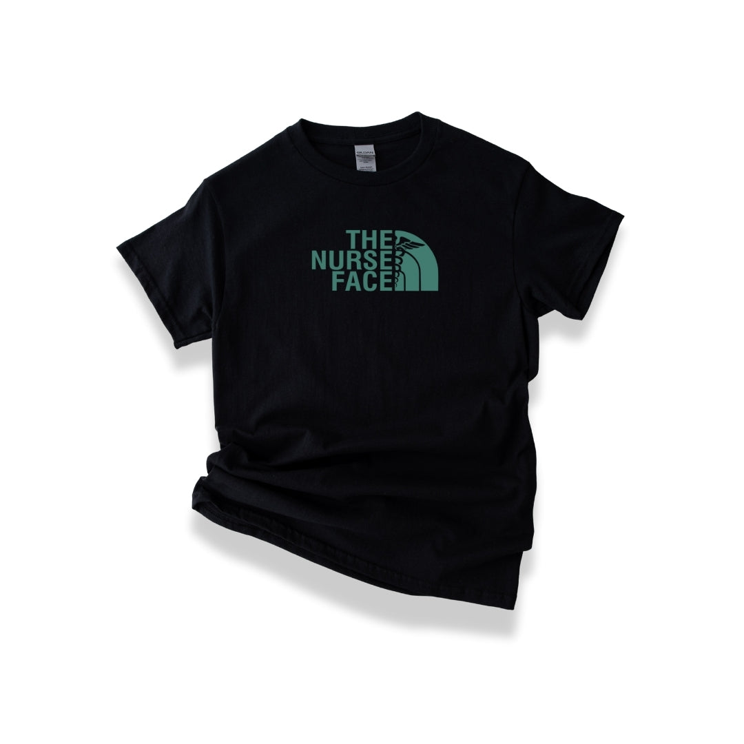 The Nurse Face T-shirt with Teal Design Unisex