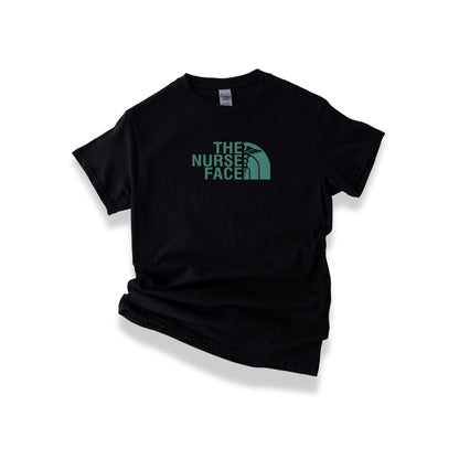 The Nurse Face T-shirt with Teal Design Unisex