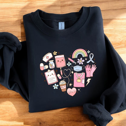 Healthcare Heart Crewneck Sweatshirt