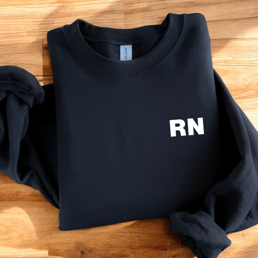 RN Crewneck Sweatshirt Minimalist Unisex