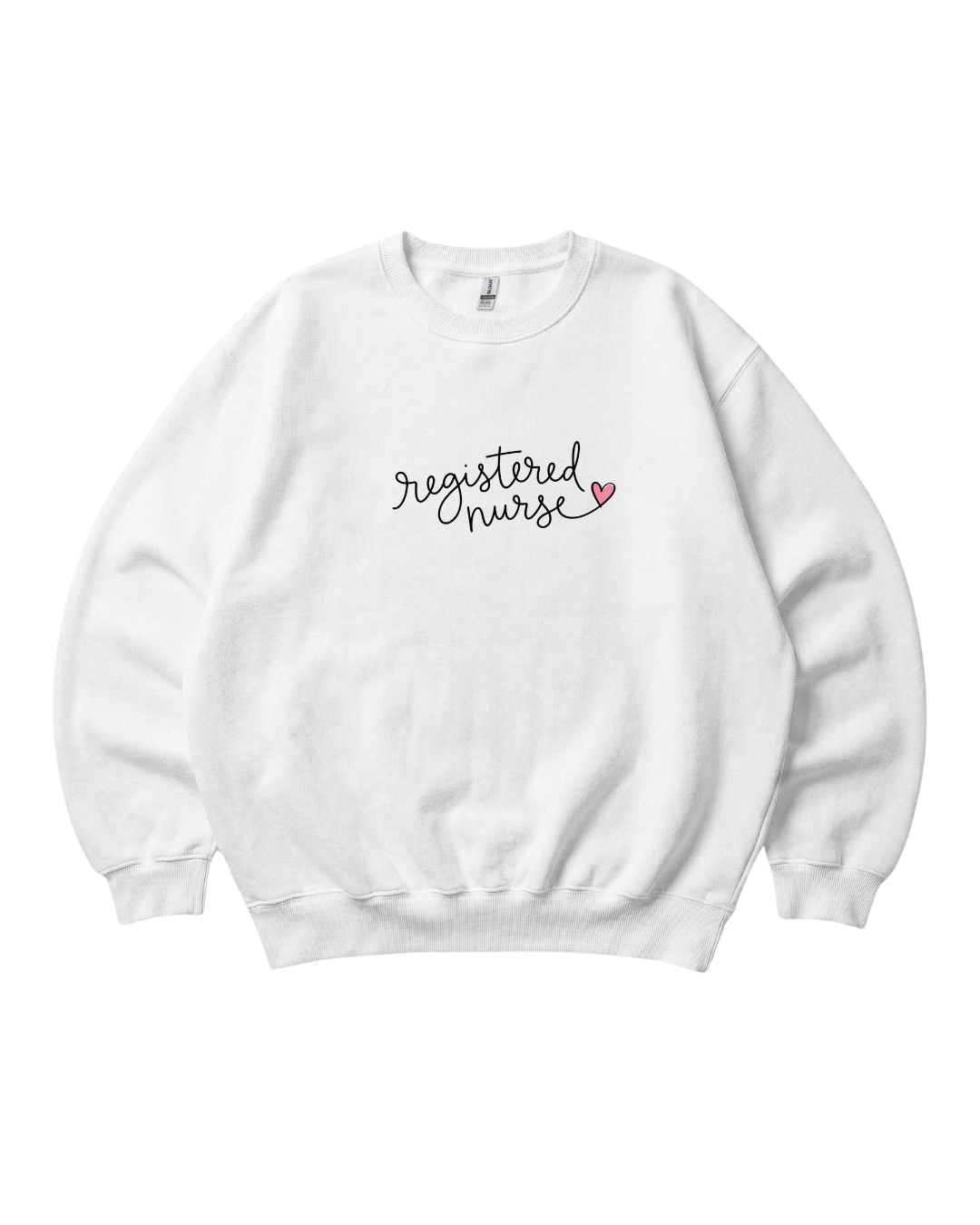 Registered Nurse Handwriting Crewneck Sweatshirt