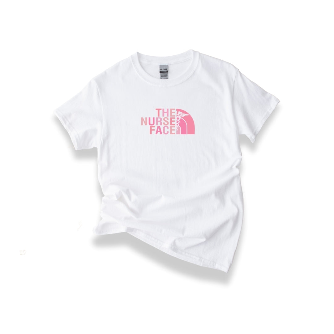 The Nurse Face T-shirt with Pink Design Unisex