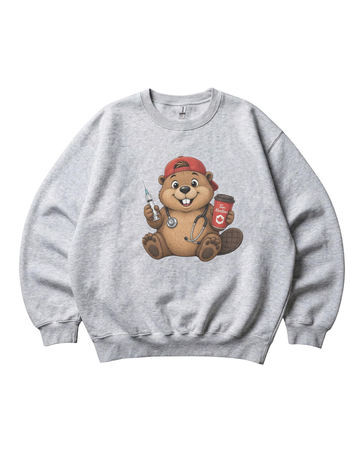 Nurse Beaver Crewneck Sweatshirt Unisex Sublimation