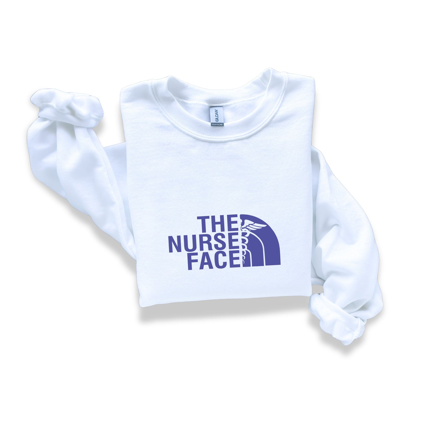 The Nurse Face Blue Crewneck Sweatshirt Unisex