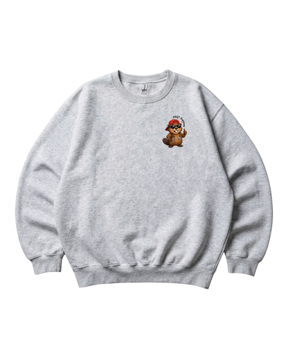 Shift Happens Beaver Design Crewneck Sweatshirt Unisex