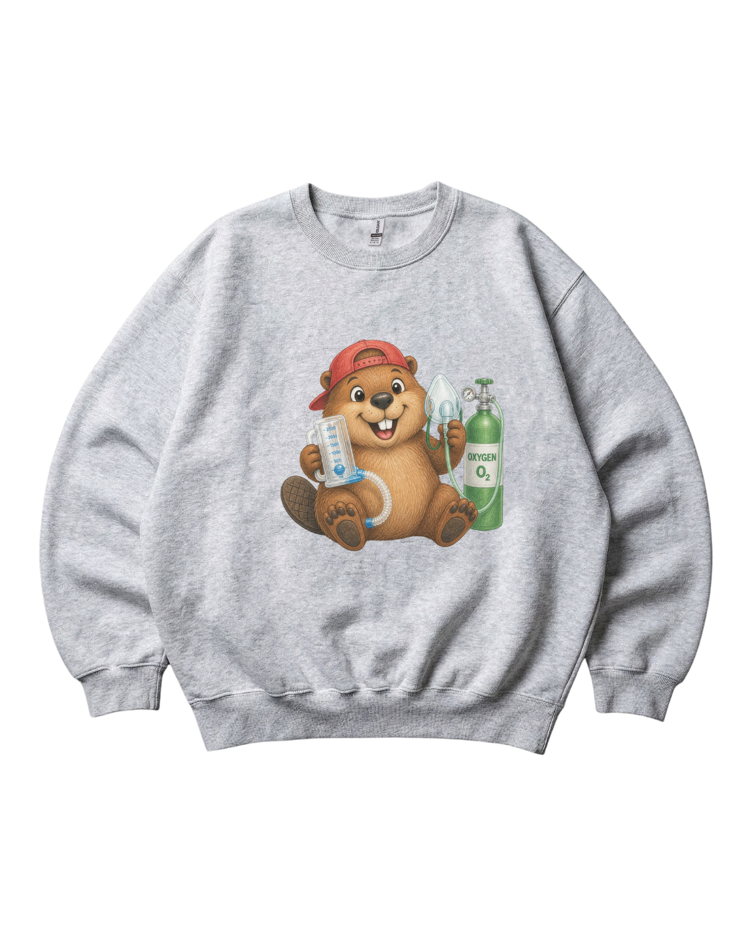 Respiratory Therapist Beaver Crewneck Sweatshirt Unisex Sublimation