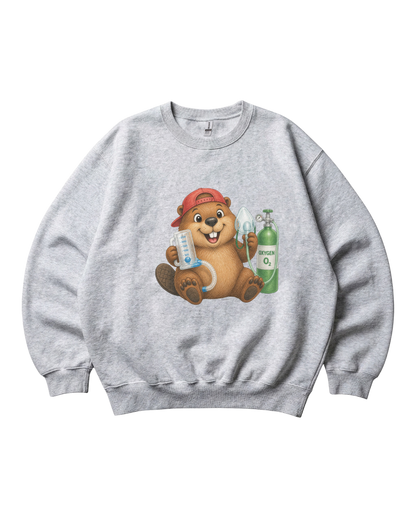 Respiratory Therapist Beaver Crewneck Sweatshirt Unisex Sublimation