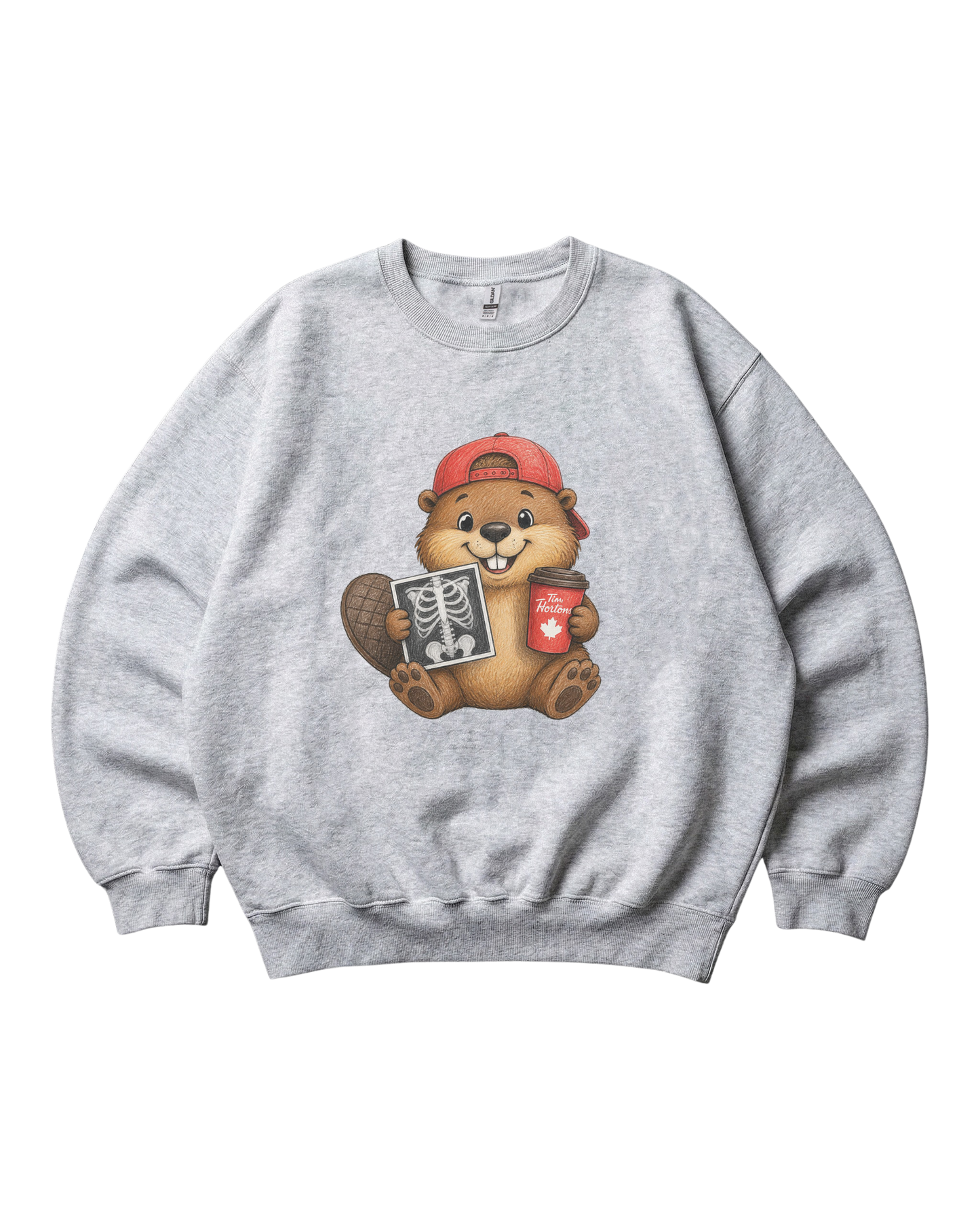 Radiology Beaver Crewneck Sweatshirt Unisex Sublimation