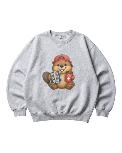 Radiology Beaver Crewneck Sweatshirt Unisex Sublimation