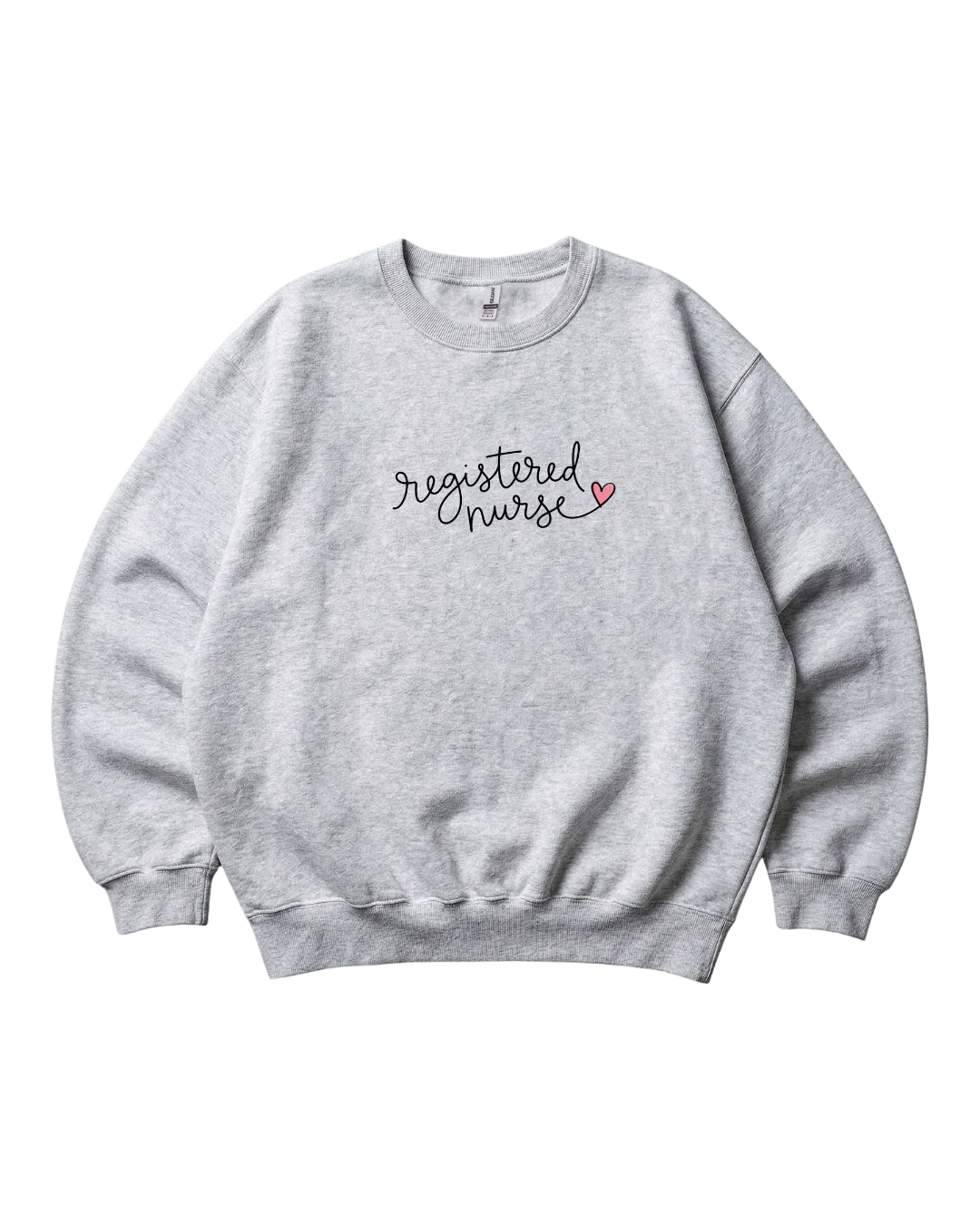 Registered Nurse Handwriting Crewneck Sweatshirt