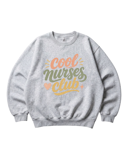Retro Cool Nurses Club Crewneck Sweatshirt Unisex Sublimation