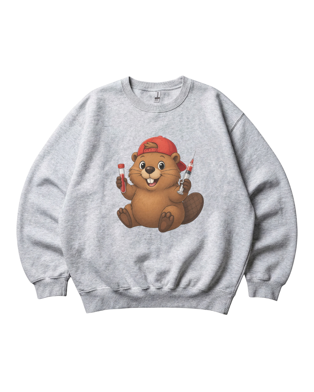 Phlebotomist Beaver Crewneck Sweatshirt Unisex Subimation