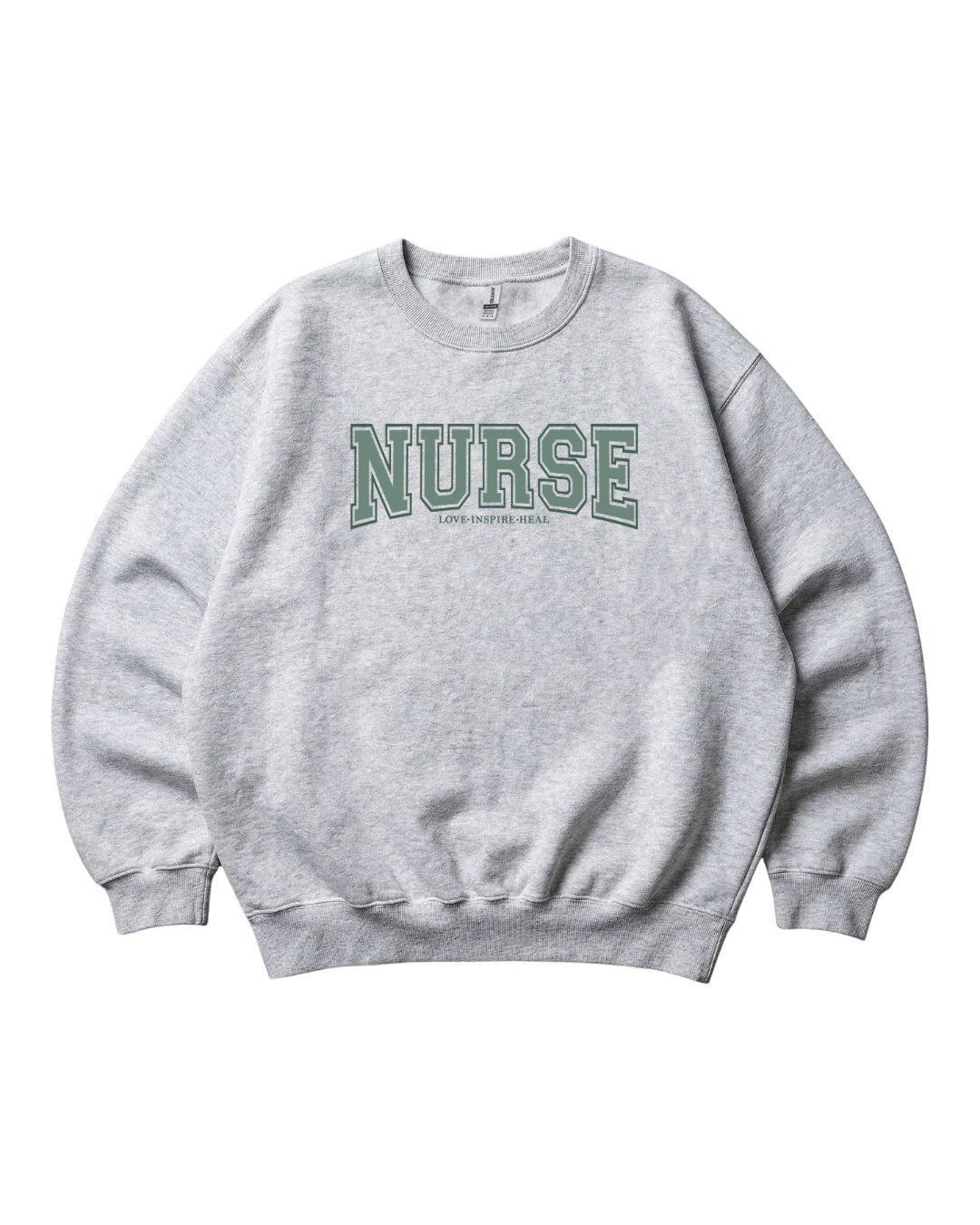 Nurse Love Inspire Heal Crewneck Sweatshirt Unisex