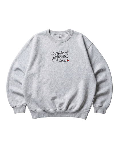 RPN Pysch Nurse Cursive Design Crewneck Sweatshirt