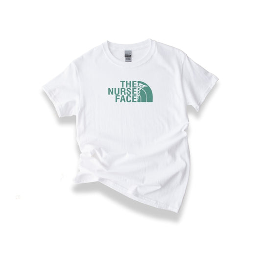 The Nurse Face T-shirt with Teal Design Unisex