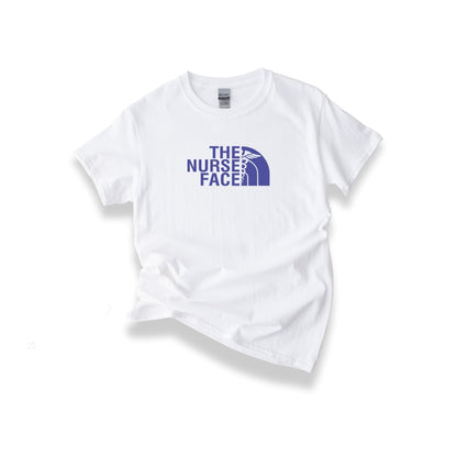 The Nurse Face T-shirt with Blue Design Unisex