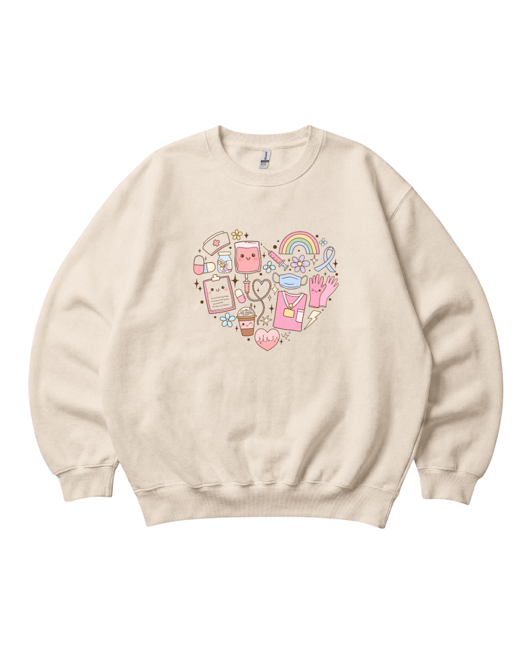 Healthcare Heart Crewneck Sweatshirt