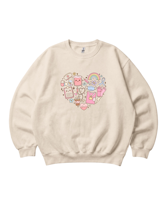 Healthcare Heart Crewneck Sweatshirt