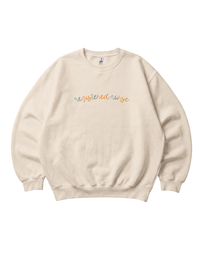 Registered Nurse Colorful Sweatshirt Unisex