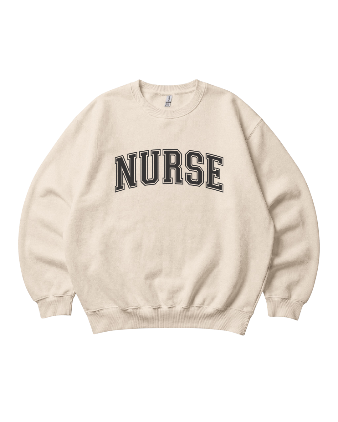 Nurse College Font Crewneck Sweatshirt Unisex