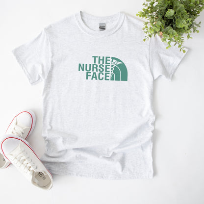 The Nurse Face T-shirt with Teal Design Unisex