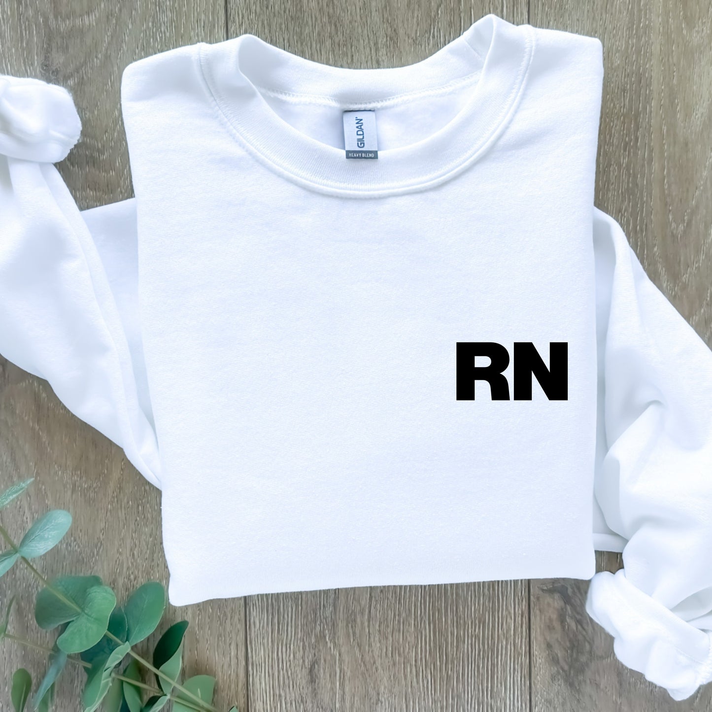 RN Crewneck Sweatshirt Minimalist Unisex