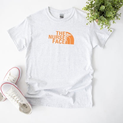 The Nurse Face T-shirt with Orange Design Unisex