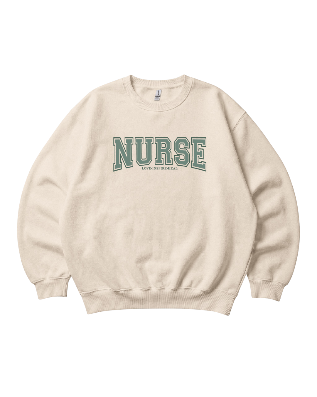 Nurse Love Inspire Heal Crewneck Sweatshirt Unisex