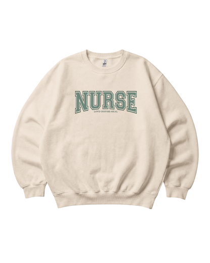 Nurse Love Inspire Heal Crewneck Sweatshirt Unisex