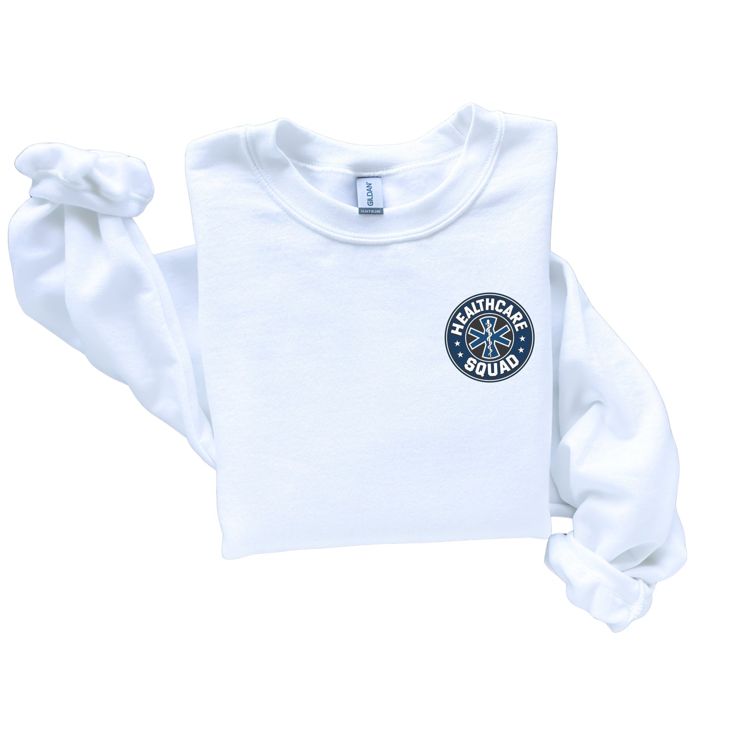 Healthcare Squad Left Chest Design Crewneck Sweatshirt Unisex