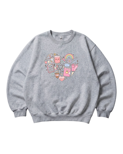 Healthcare Heart Crewneck Sweatshirt