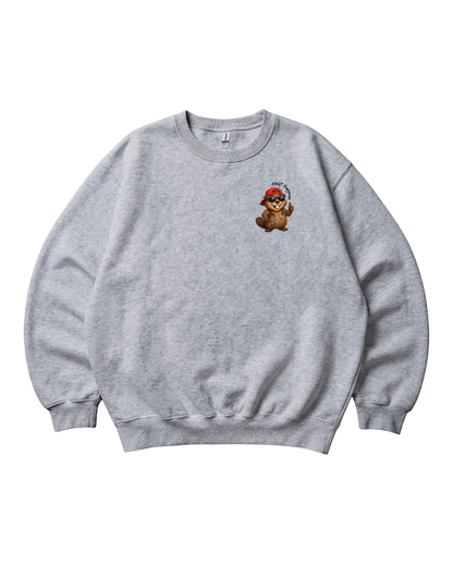 Shift Happens Beaver Design Crewneck Sweatshirt Unisex