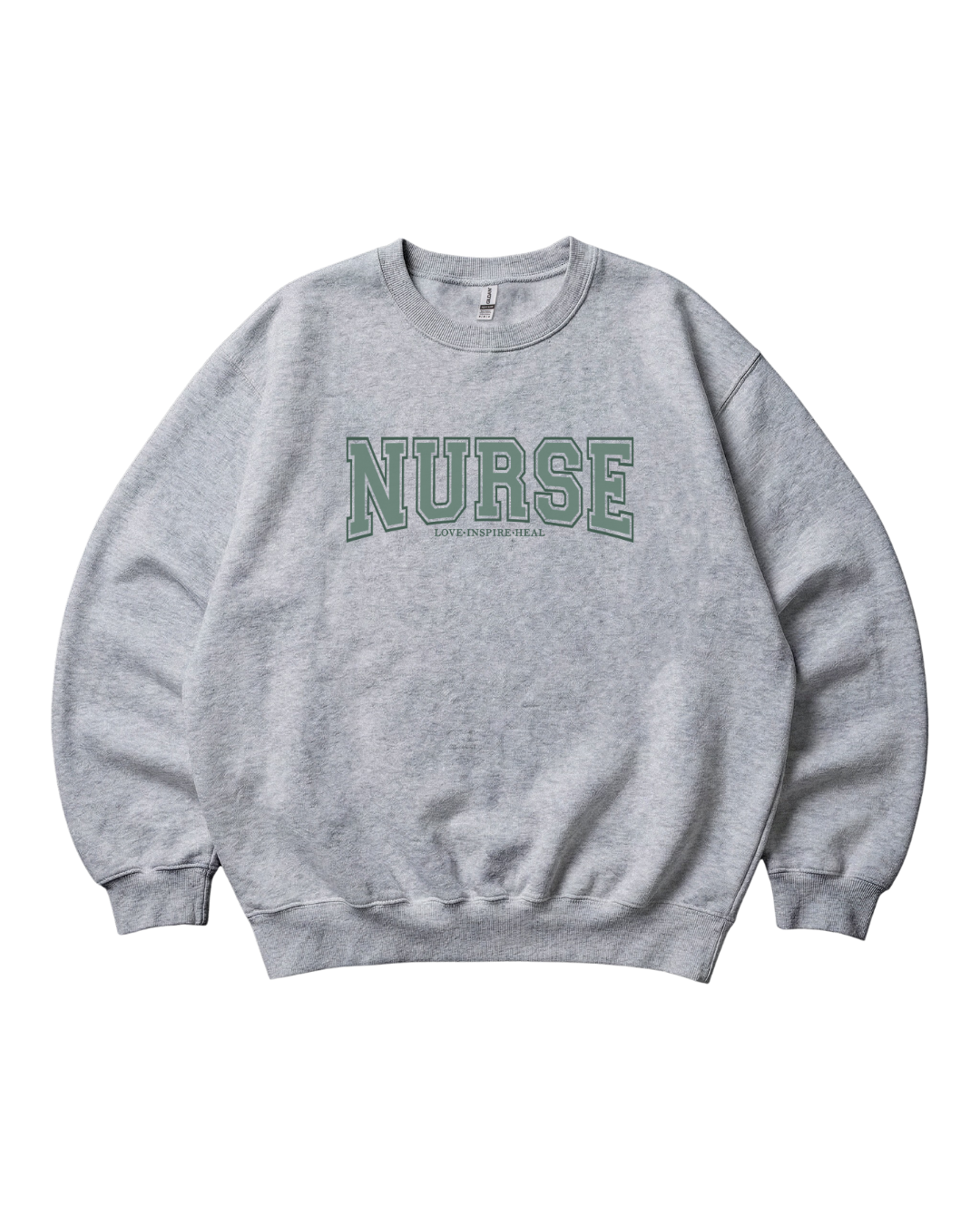 Nurse Love Inspire Heal Crewneck Sweatshirt Unisex