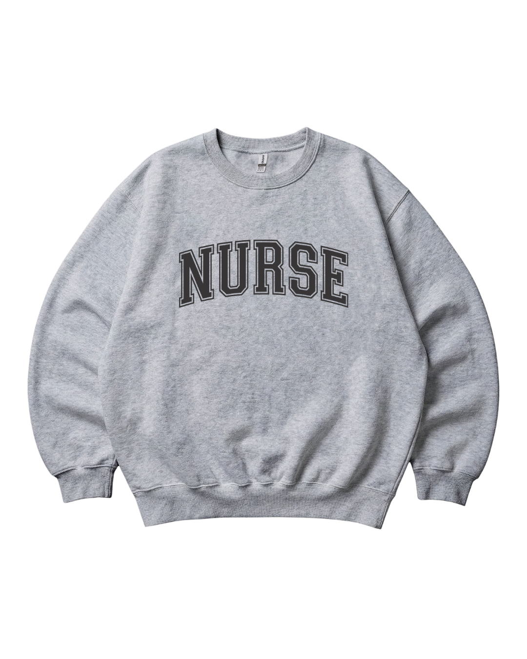 Nurse College Font Crewneck Sweatshirt Unisex