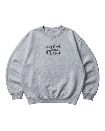 RPN Pysch Nurse Cursive Design Crewneck Sweatshirt
