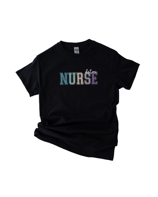 Detox Nurse Pastel Design Tee Unisex