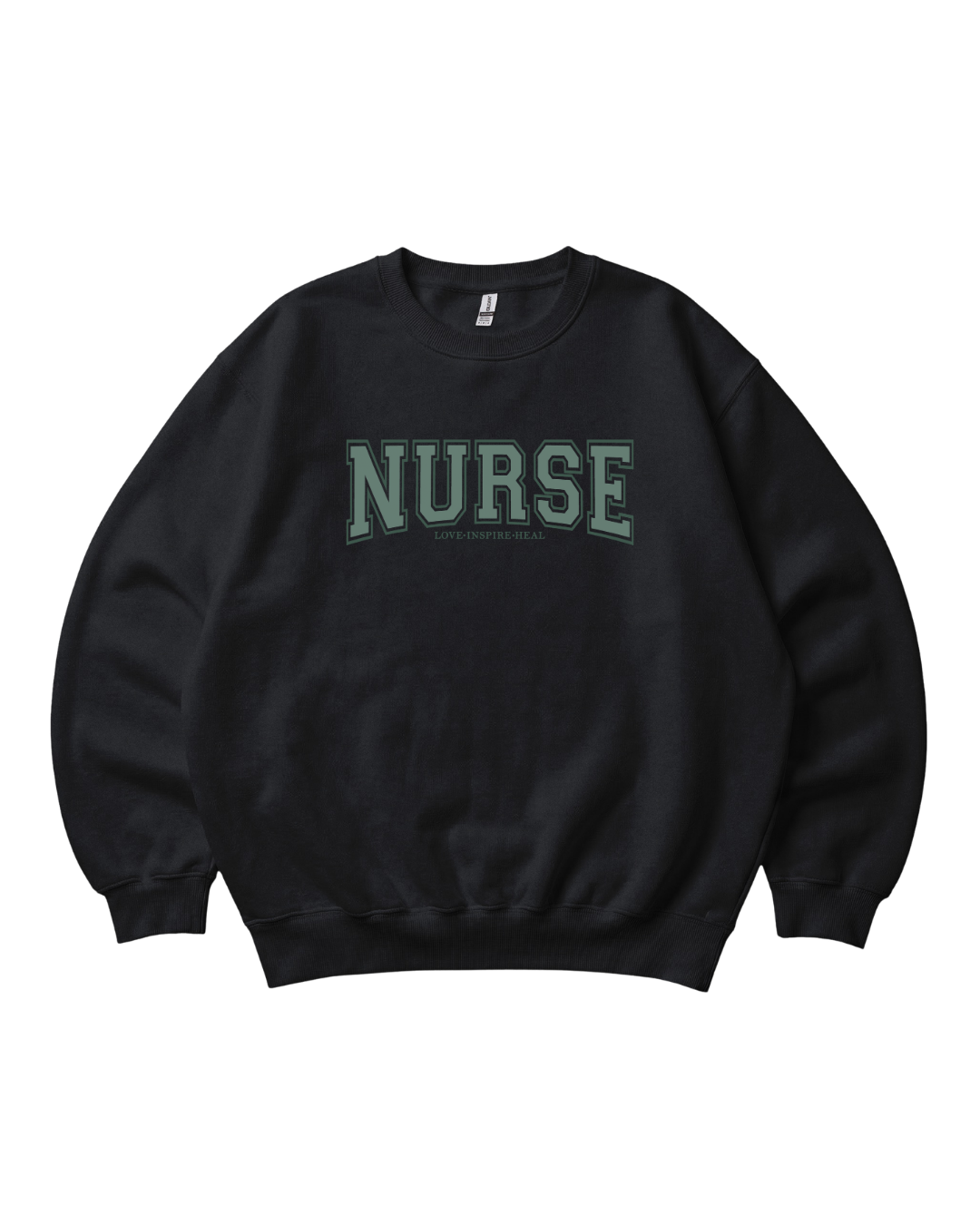 Nurse Love Inspire Heal Crewneck Sweatshirt Unisex