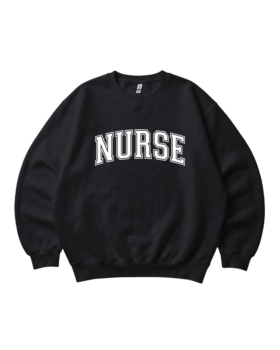 Nurse College Font Crewneck Sweatshirt Unisex